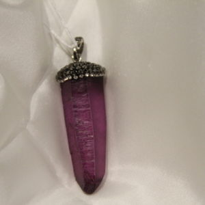 Amethyst Prism with Jewel Encrusted Cap