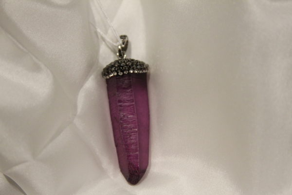 Amethyst Prism with Jewel Encrusted Cap