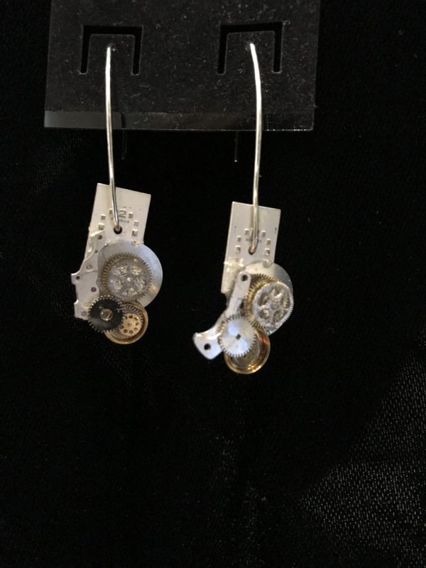 Antique Watch Part Earrings